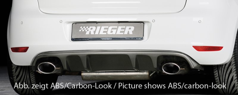 Rieger Heckeinsatz mit 2 Doppelfinnen VW Golf 6 GTD - 59544