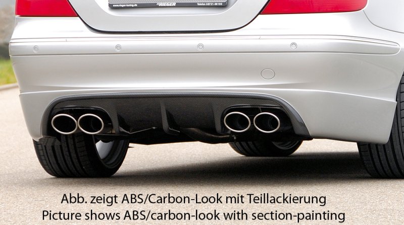 Rieger Heckschürzenansatz Mercedes CLK (W209) 00.02-06.04 (bis Facelift / bis Modell 2005) - 71015
