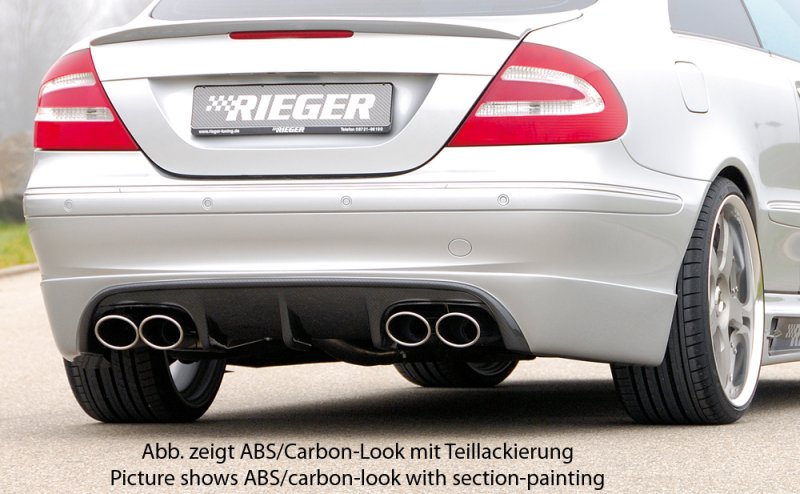 Rieger Heckschürzenansatz Mercedes CLK (W209) 00.02-06.04 (bis Facelift / bis Modell 2005) - 71015