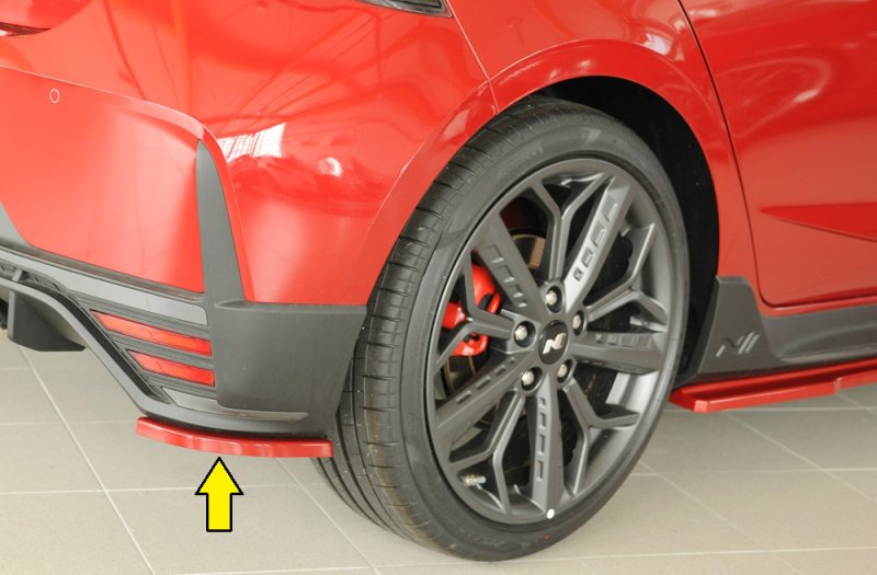 Rieger Heckschürzenansatz seitlich rechts Hyundai i20 N (BC3) 04.21- - 76104