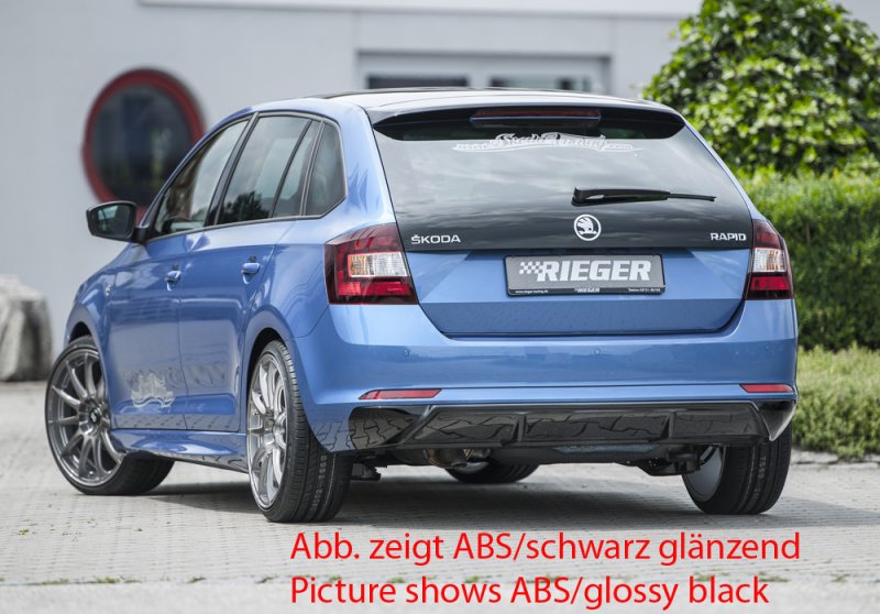 Preview: Rieger Heckeinsatz Skoda Rapid (NH) 05.17- (ab Facelift) - 79026