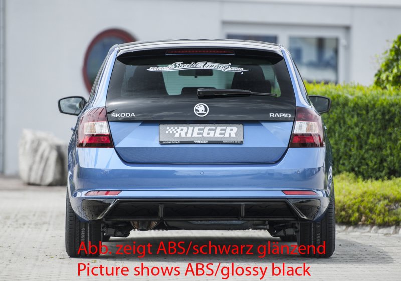 Preview: Rieger Heckeinsatz Skoda Rapid (NH) 05.17- (ab Facelift) - 79026