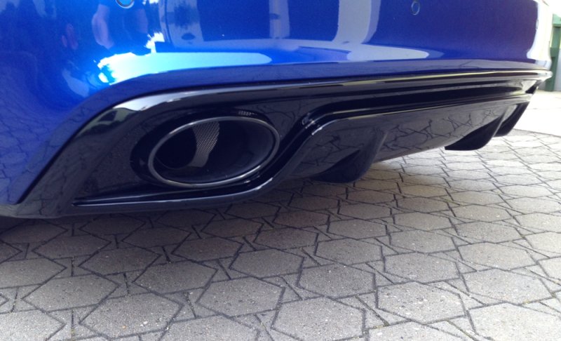 Rieger Heckeinsatz schwarz glänzend Audi A5 (B8/B81) 10.11-06.16 (ab Facelift) - 88018