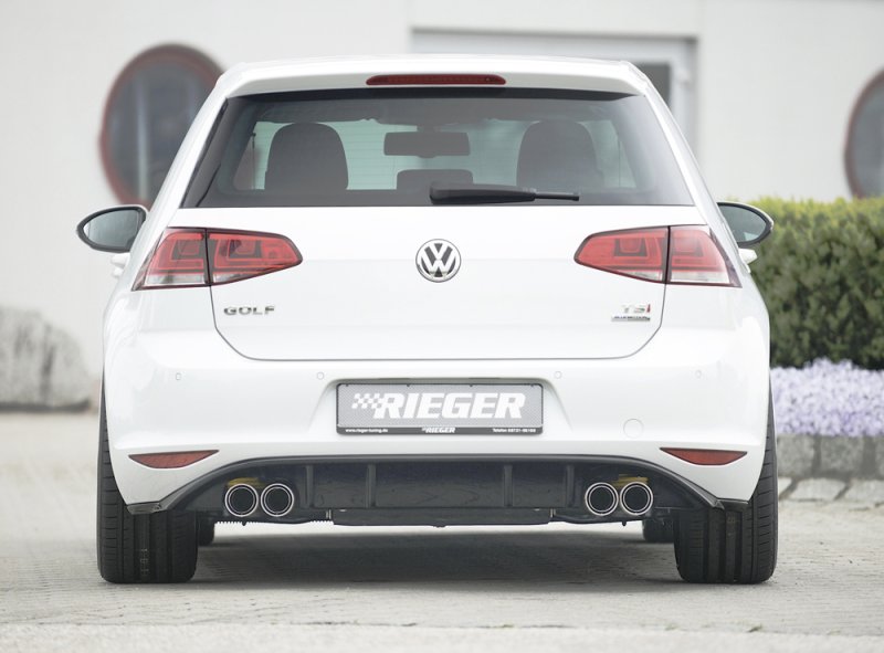 Rieger Heckeinsatz schwarz glänzend VW Golf 7 10.12-12.16 (bis Facelift) - 88029