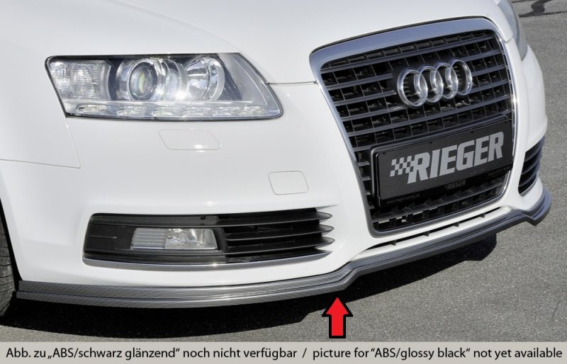 Rieger Spoilerlippe (GBL-55330) schwarz glänzend Audi A6 (4F) 10.08-08.11 (ab Facelift) - 88034
