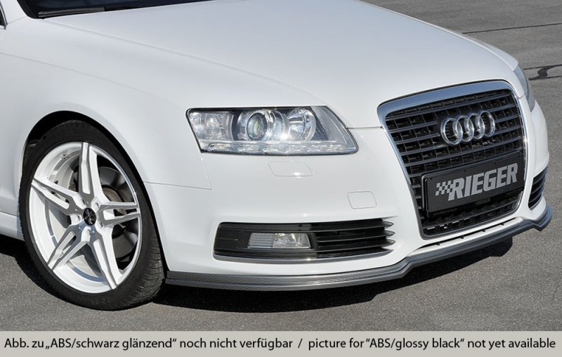 Rieger Spoilerlippe (GBL-55330) schwarz glänzend Audi A6 (4F) 10.08-08.11 (ab Facelift) - 88034