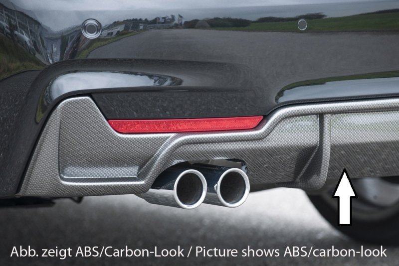 Rieger Heckeinsatz schwarz glänzend BMW 4er F32 (3C) 07.15- (ab Facelift) LCI - 88055