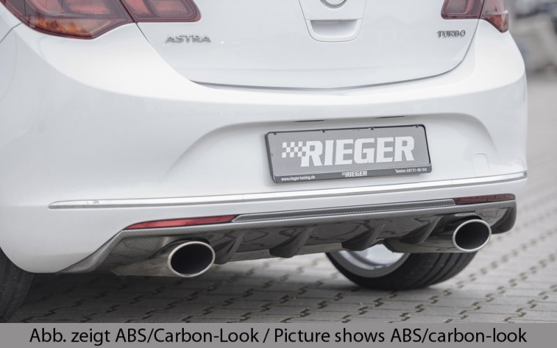 Rieger Heckeinsatz schwarz glänzend Opel Astra J 10.12- (ab Facelift) - 88065