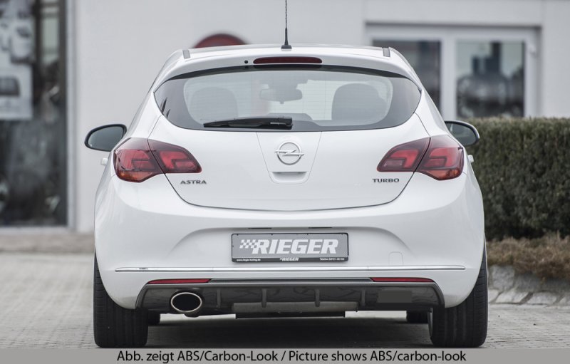 Rieger Heckeinsatz schwarz glänzend Opel Astra J 10.12- (ab Facelift) - 88066