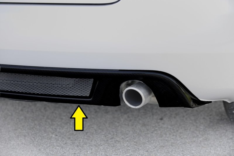 Rieger Heckeinsatz (GBL-55268) schwarz glänzend Audi A4 (8H) 01.06- (ab Facelift) - 88075