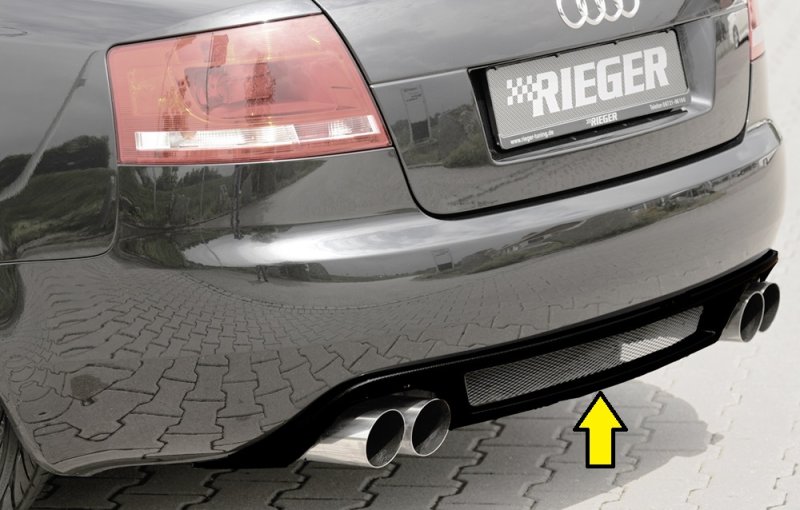 Rieger Heckeinsatz (GBL-55270) schwarz glänzend Audi A4 (8H) 01.06- (ab Facelift) - 88077