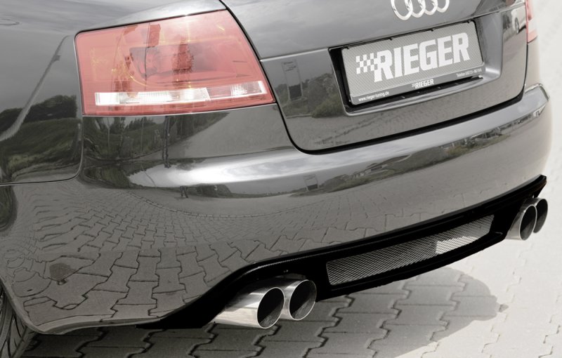 Rieger Heckeinsatz (GBL-55270) schwarz glänzend Audi A4 (8H) 01.06- (ab Facelift) - 88077
