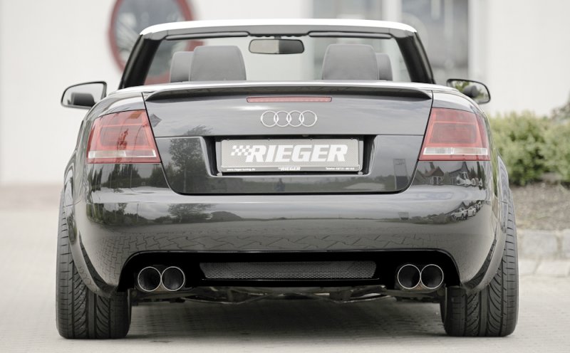 Rieger Heckeinsatz (GBL-55270) schwarz glänzend Audi A4 (8H) 01.06- (ab Facelift) - 88077
