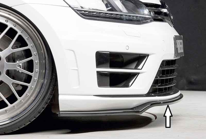Rieger Spoilerschwert nur für R / R-Line schwarz glänzend VW Golf 7 R 12.13-12.16 (bis Facelift) - 88091