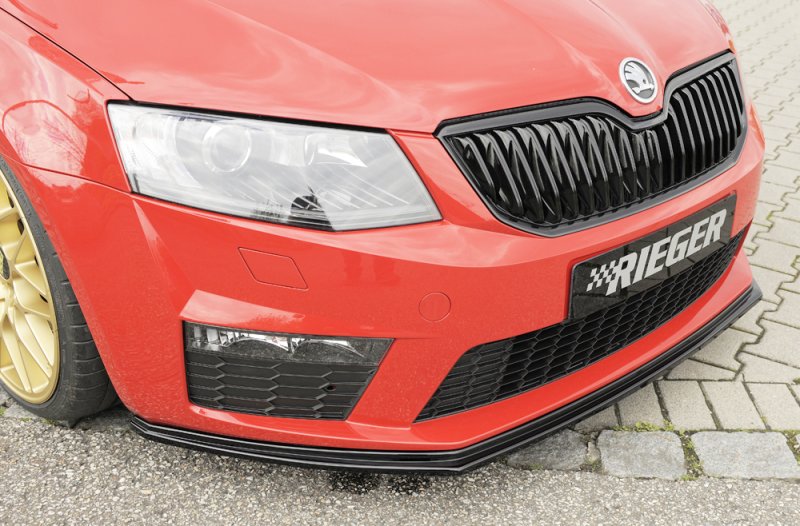 Rieger Spoilerschwert schwarz glänzend Skoda Octavia RS (5E) 06.13-01.17 (bis Facelift) - 88106