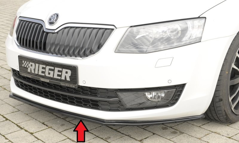 Rieger Spoilerschwert schwarz glänzend Skoda Octavia (5E) 02.13-01.17 (bis Facelift) - 88107
