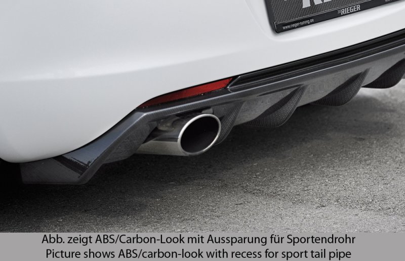 Rieger Heckeinsatz (GBL-51315) schwarz glänzend Opel Astra J 11.08-09.12 (bis Facelift) - 88112