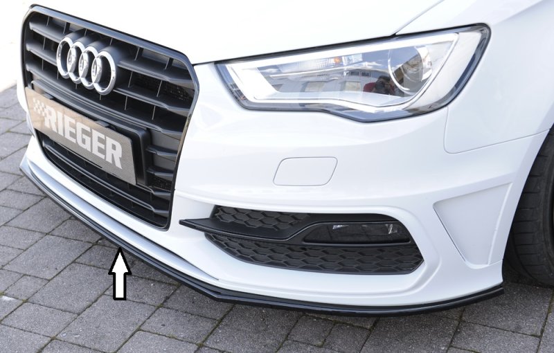 Rieger Spoilerschwert schwarz glänzend Audi A3 (8V) 07.12-08.16 (bis Facelift) - 88115