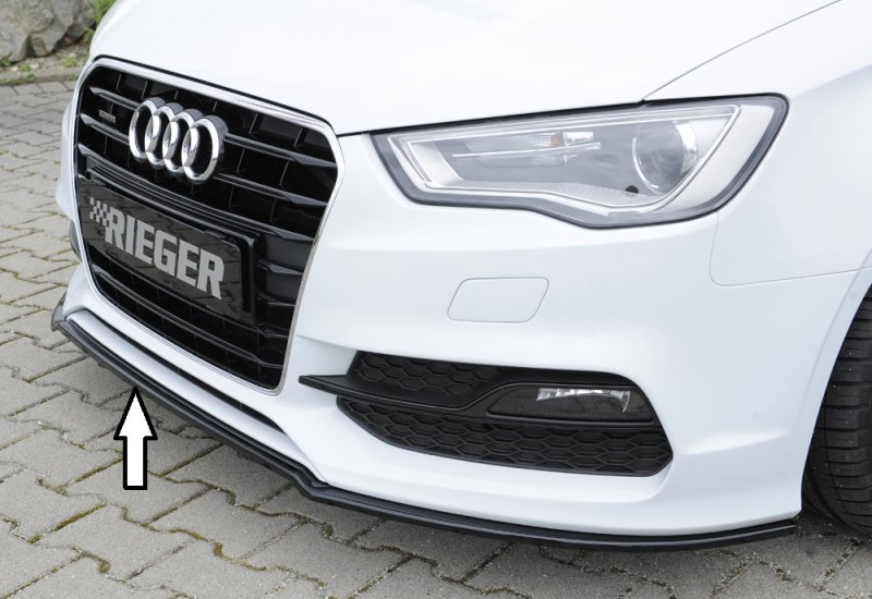 Rieger Spoilerschwert schwarz glänzend Audi A3 (8V) 07.12-08.16 (bis Facelift) - 88116