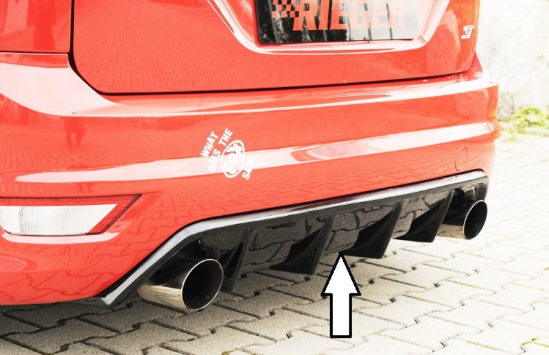 Rieger Heckeinsatz (GBL-34158) schwarz glänzend Ford Focus 2 ST 02.08-01.11 (ab Facelift) - 88118