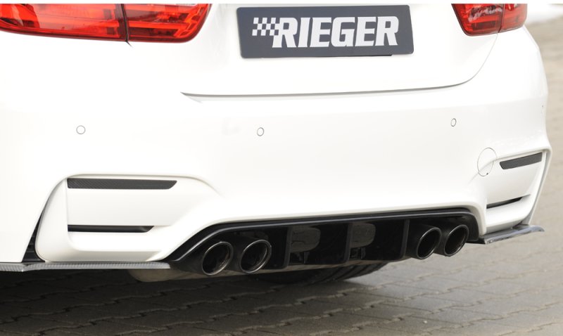 Rieger Heckeinsatz schwarz glänzend BMW 3er F80 M3 (M3) 01.14- - 88129