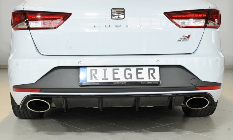 Rieger Heckeinsatz schwarz glänzend Seat Leon Cupra (5F) 03.14-12.16 (bis Facelift) - 88130