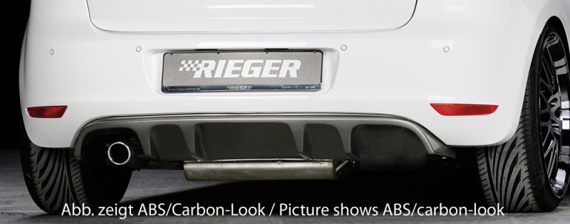 Rieger Heckeinsatz (GBL-59510) schwarz glänzend VW Golf 6 10.08- - 88144