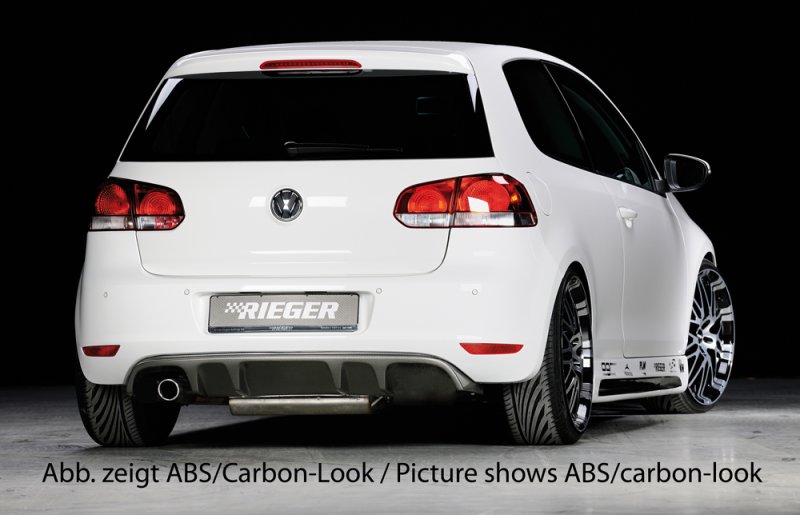 Rieger Heckeinsatz (GBL-59510) schwarz glänzend VW Golf 6 10.08- - 88144