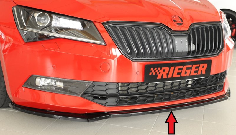 Rieger Spoilerschwert schwarz glänzend Skoda Superb III (3T/3V) 03.15-10.18 (bis Facelift 1) - 88149
