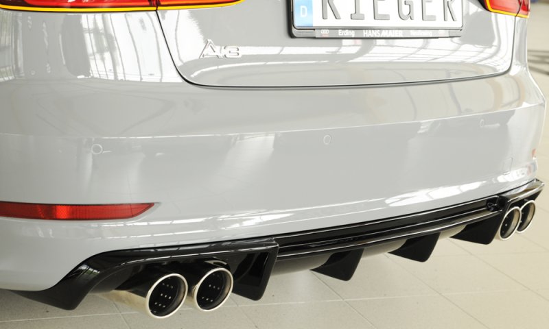 Rieger Heckeinsatz schwarz glänzend Audi A3 (8V) 07.12-08.16 (bis Facelift) - 88158