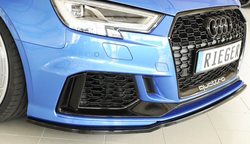 Rieger Spoilerschwert schwarz glänzend Audi RS3 (8V) 02.17- (ab Facelift) - 88161