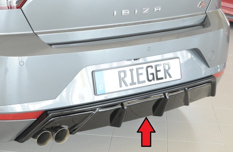 Rieger Heckeinsatz schwarz glänzend Seat Ibiza (KJ) 01.17- - 88168