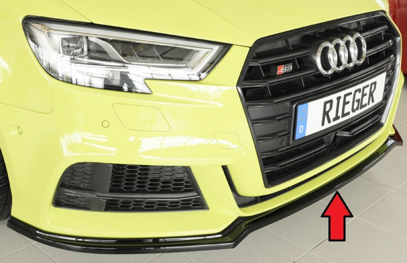 Rieger Spoilerschwert schwarz glänzend Audi A3 (8V) 09.16- (ab Facelift) - 88169