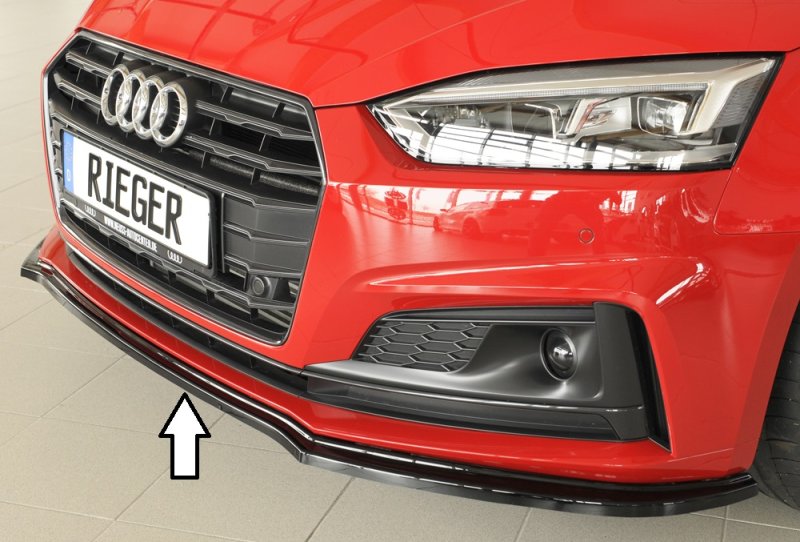 Rieger Spoilerschwert schwarz glänzend Audi A5 (B9/F5) 07.16-12.19 (bis Facelift) - 88173