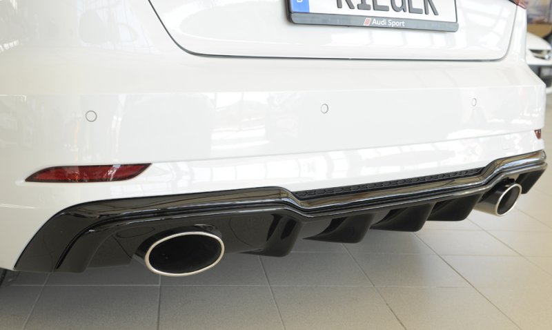Rieger Heckeinsatz schwarz glänzend Audi A3 (8V) 09.16- (ab Facelift) - 88183