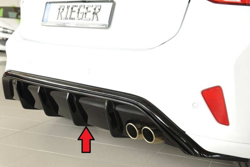 Rieger Heckeinsatz schwarz glänzend Ford Focus 4 (DEH) 09.18- - 88193