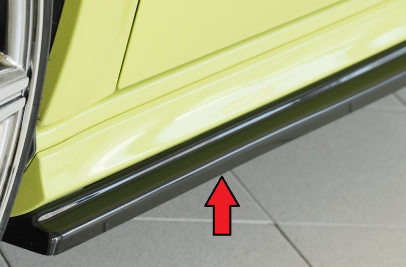 Rieger Seitenschwelleransatz schwarz glänzend Audi A3 (8V) 07.12-08.16 (bis Facelift) - 88196