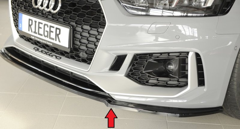 Rieger Spoilerschwert schwarz glänzend Audi RS5 (B9/F5) 03.17-02.20 (bis Facelift) - 88202
