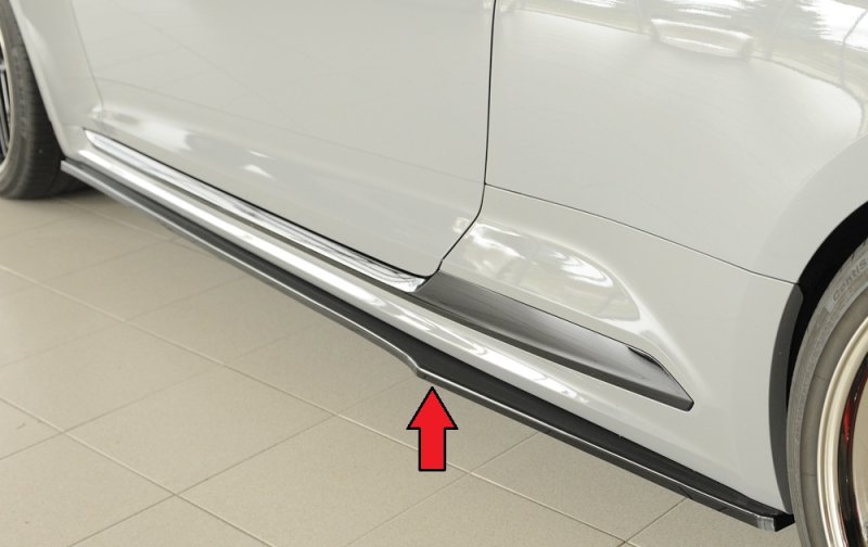 Rieger Seitenschwelleransatz schwarz glänzend Audi RS5 (B9/F5) 03.17-02.20 (bis Facelift) - 88207