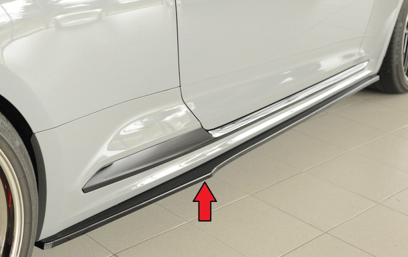 Rieger Seitenschwelleransatz schwarz glänzend Audi RS5 (B9/F5) 03.17-02.20 (bis Facelift) - 88208