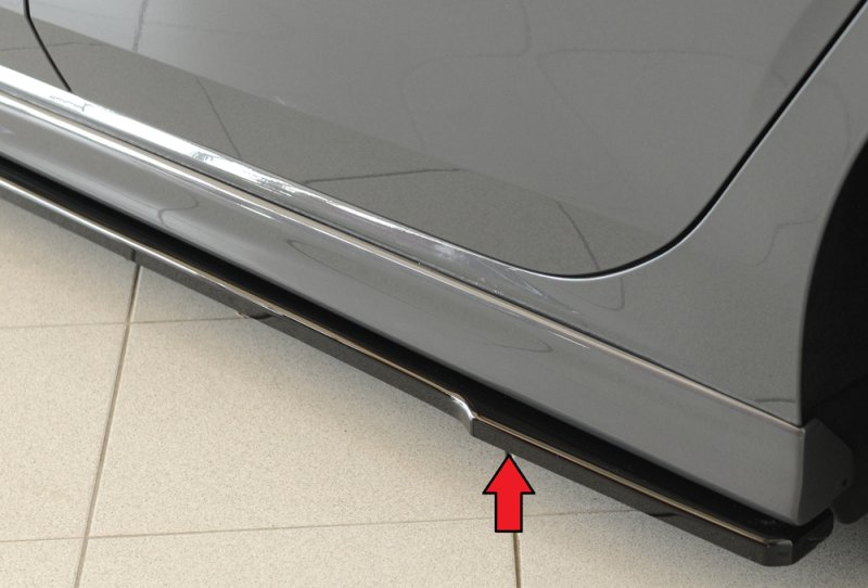 Rieger Seitenschwelleransatz schwarz glänzend VW Golf 7 02.17- (ab Facelift) - 88211