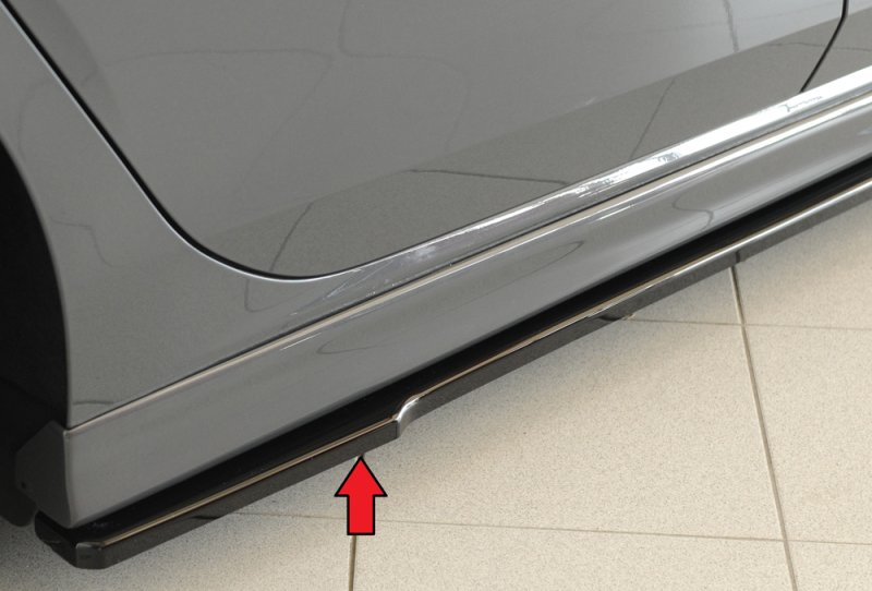 Rieger Seitenschwelleransatz schwarz glänzend VW Golf 7 02.17- (ab Facelift) - 88212