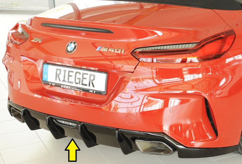 Rieger Heckeinsatz schwarz glänzend BMW Z4 (G4Z/G29) 03.19- - 88215