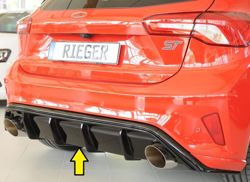 Rieger Heckeinsatz (Typ: 88194) schwarz glänzend Ford Focus 4 (DEH) 09.18- - 88216