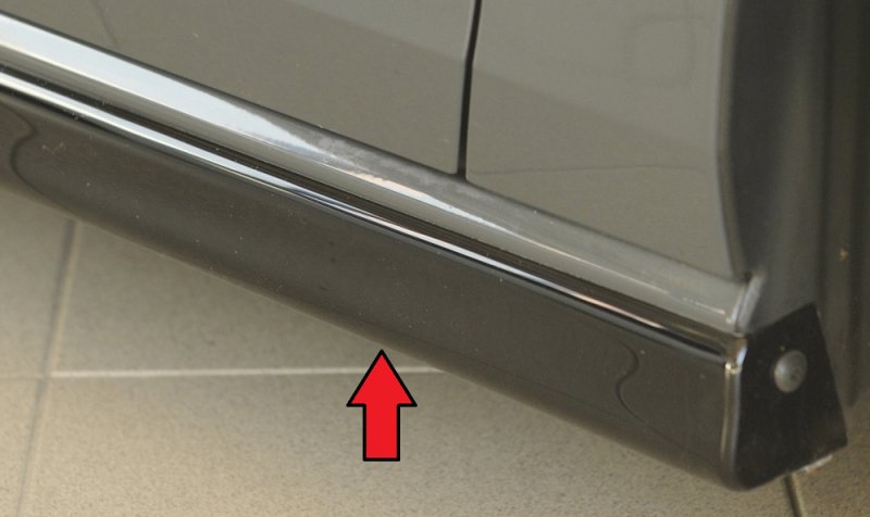 Rieger Seitenschweller (XS) schwarz glänzend VW Golf 7 02.17- (ab Facelift) - 88218