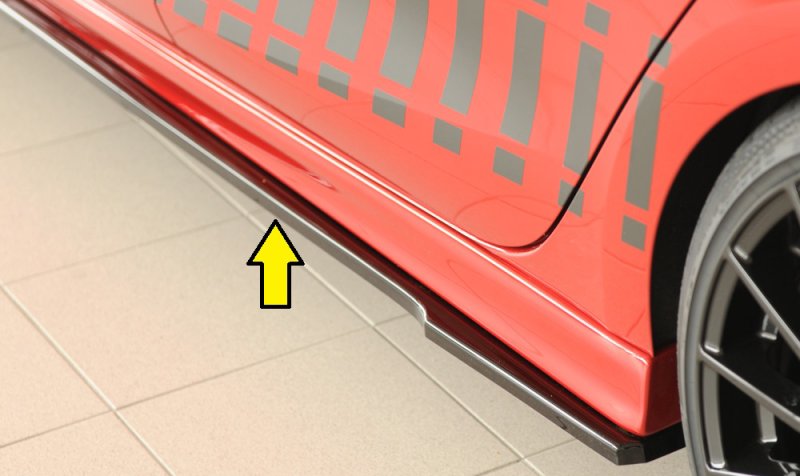 Rieger Seitenschwelleransatz schwarz glänzend Seat Leon (KL) 04.20- - 88221