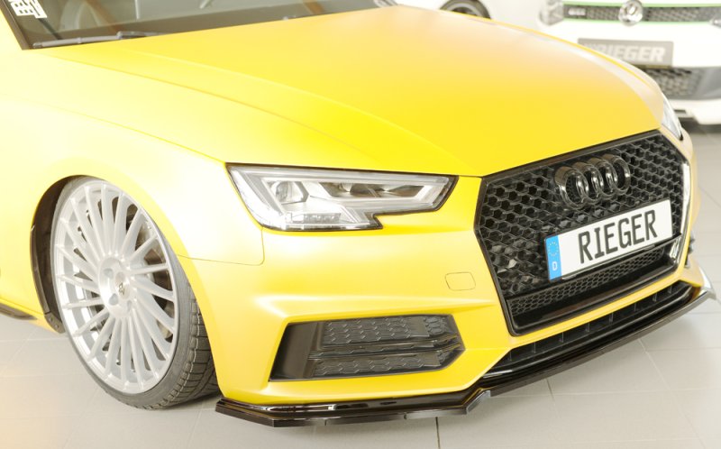 Rieger Spoilerschwert schwarz glänzend Audi A4 (B9/F4) 08.15-07.18 (bis Facelift 1) - 88226