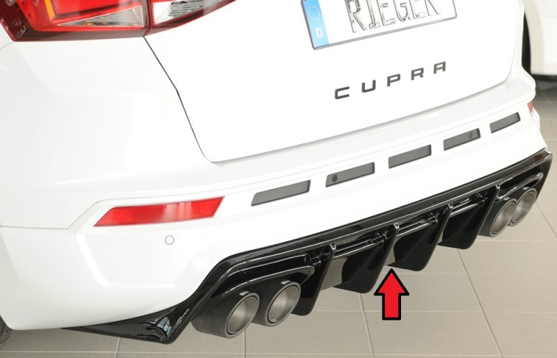 Rieger Heckeinsatz schwarz glänzend Seat Ateca Cupra (5FP) 08.20- (ab Facelift) - 88228