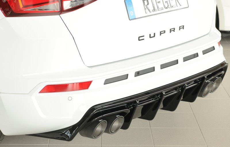 Rieger Heckeinsatz schwarz glänzend Seat Ateca Cupra (5FP) 08.20- (ab Facelift) - 88228