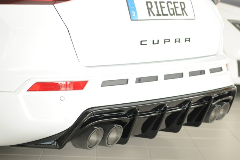 Rieger Heckeinsatz schwarz glänzend Seat Ateca Cupra (5FP) 08.20- (ab Facelift) - 88228